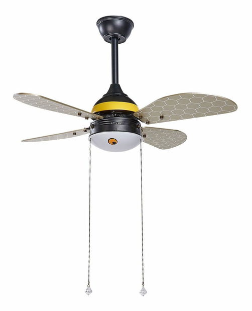 Ventilator de tavan cu iluminat Devora (negru)