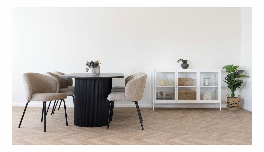 Jedálenský stôl Bdoloria 8 (tmavohnedá)