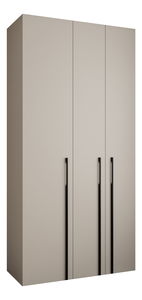 Dulap de haine 120 cm Carmela 40-3 (Cașmir + Negru)