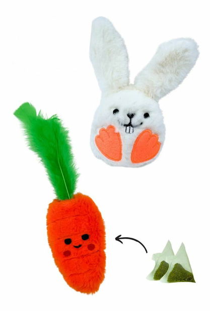 Hračka pre zviera Miyana (biela + oranžová)