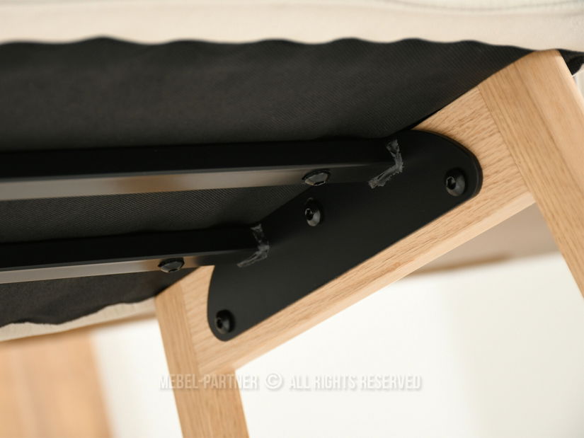 Jedálenská stolička Minimas (béžová + dub)