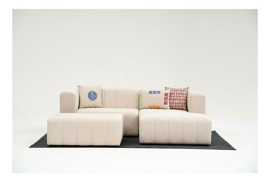 Sarokkanapé Beyzometta (J) (krém)