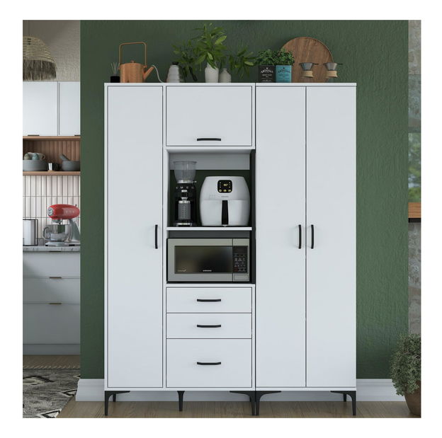 Konyhaszekrény szett Jenaretta 31 (fehér + fekete)