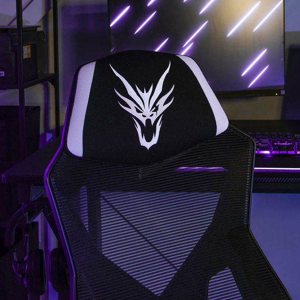 Herné kreslo Brodel (čierna + biela) 