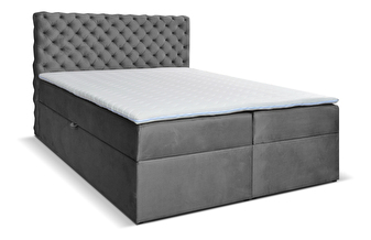Manželská posteľ Boxspring 160 cm Orimis (sivá)