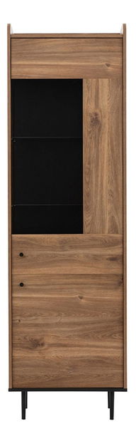 Vitrina Percival PC9 (crna + brandy castello)