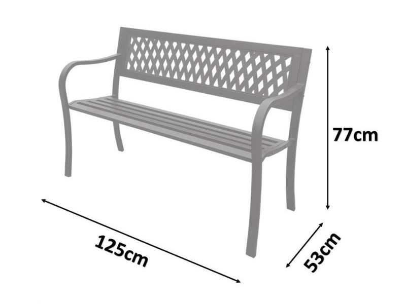 Záhradná lavička Nobbie 3