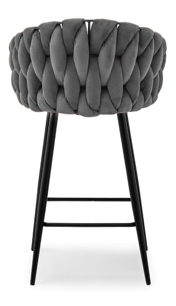 Barová stolička Proenia (sivá + čierna)