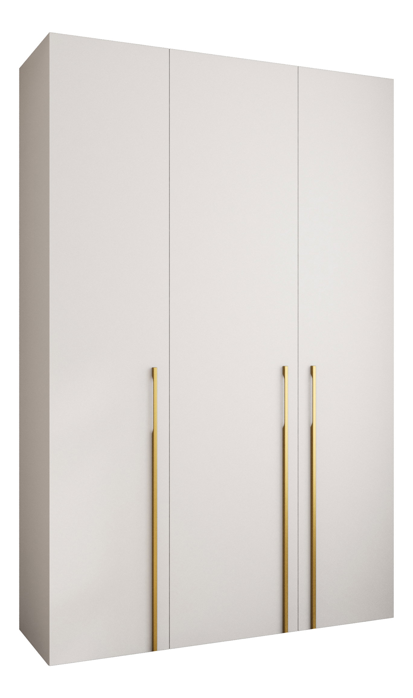 Ruhásszekrény 160 cm Carmela 50-3 (fehér + arany)