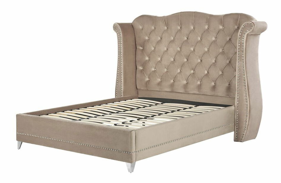 Manželská posteľ 180 cm Aidan (sivá) (s roštom)