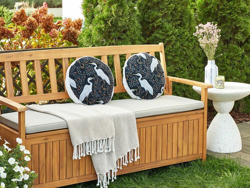 Set 2 ukrasna jastuka ⌀ 40 cm Piano (crna)