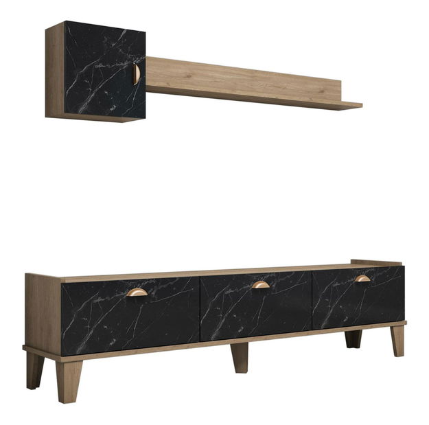 Mobilier living Summer (stejar + marmură)