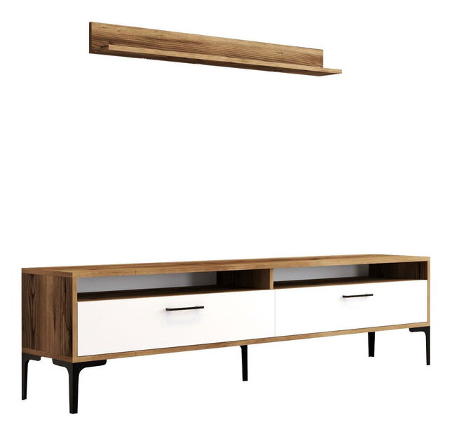 Mobilier living Irma (Alb + Nuc)