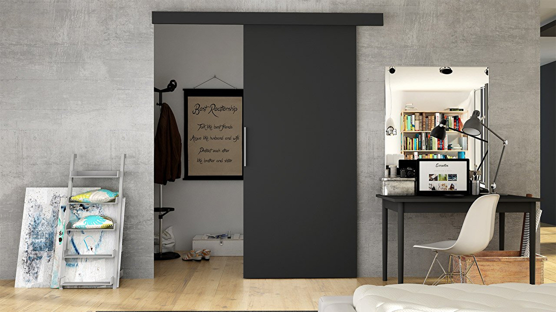 Interiérové ​​posuvné dvere Mirjan Orenia 90 I (čierna) *bazár