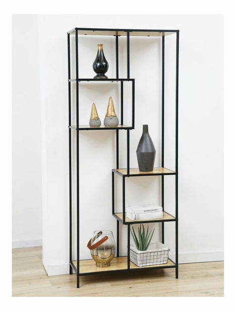 Regal BILITE (crna + hrast)