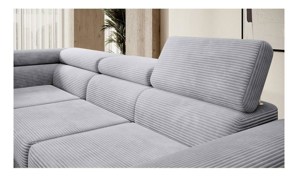 Colțar Stiletto (S) (gri deschis + argintiu)