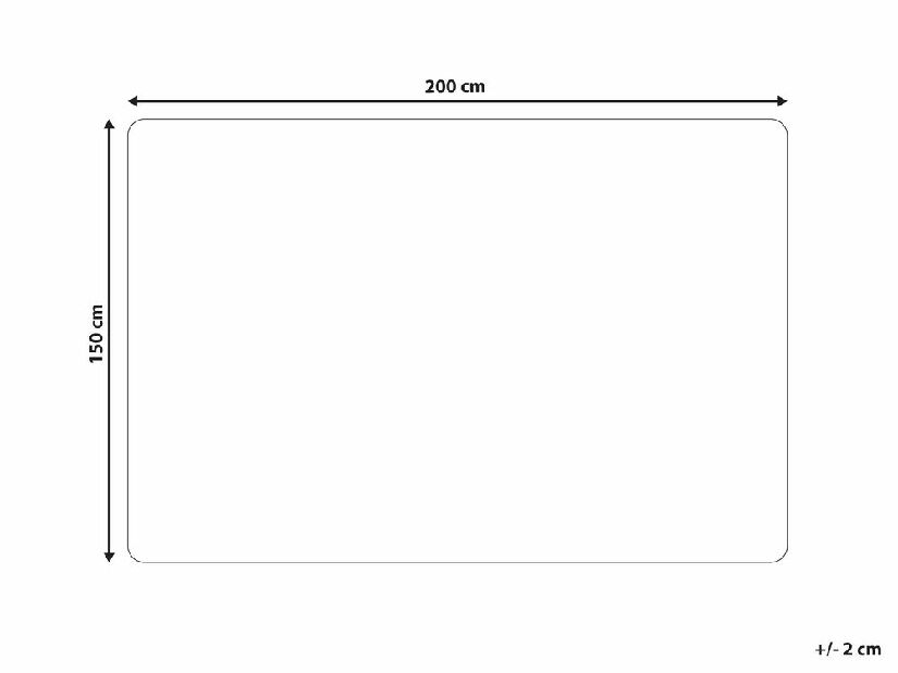 Deka 150 x 200 cm Deli (biela)