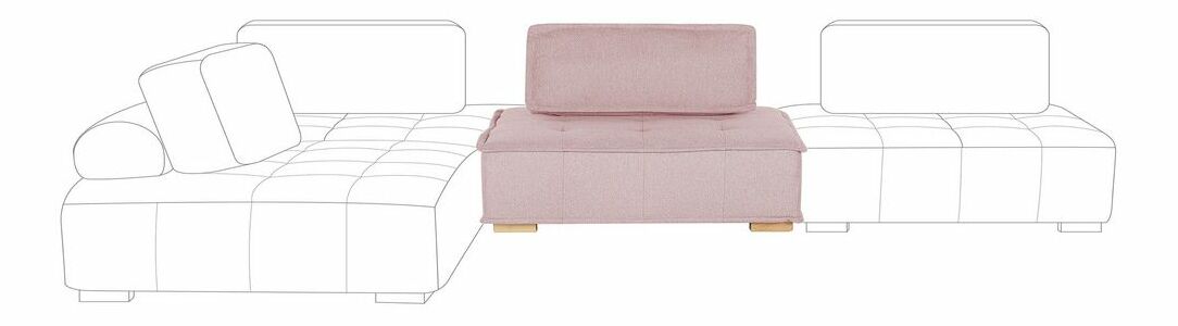 Kreslo Tamisha (ružová)