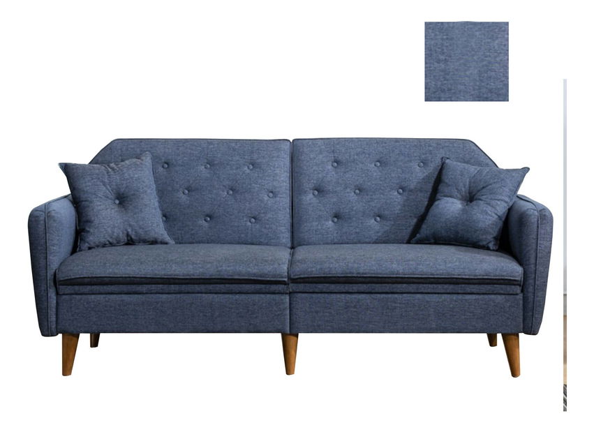 Canapea trei locuri Tessa (albastru închis)