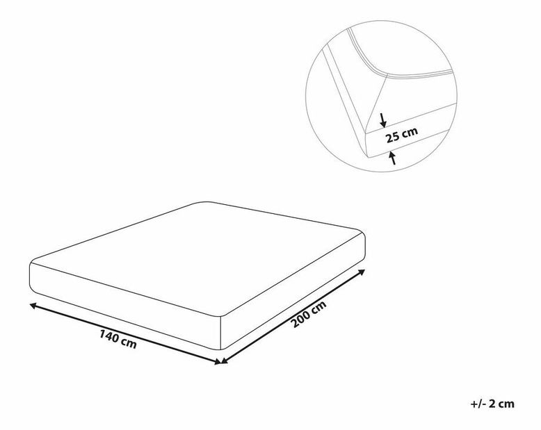 Cearceaf pentru pat 140 x 200 cm Hoffie (albastra deschis)