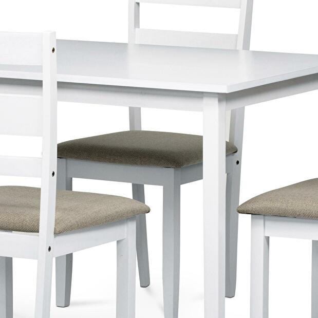 Set mobilier sufragerie Advertia (alb + gri) (pentru 4 persoane)