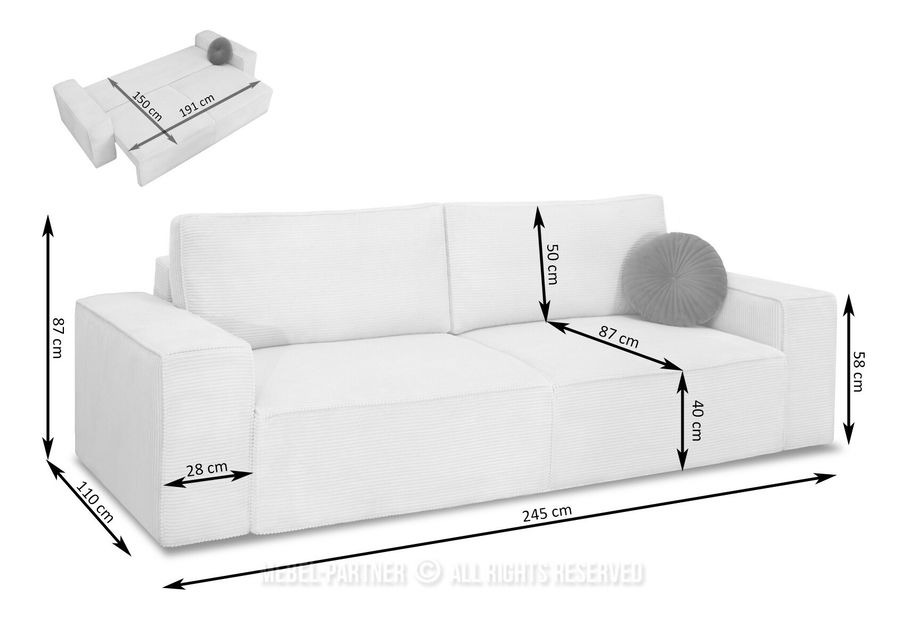 Dvosjed Cerebral (krem + crna)