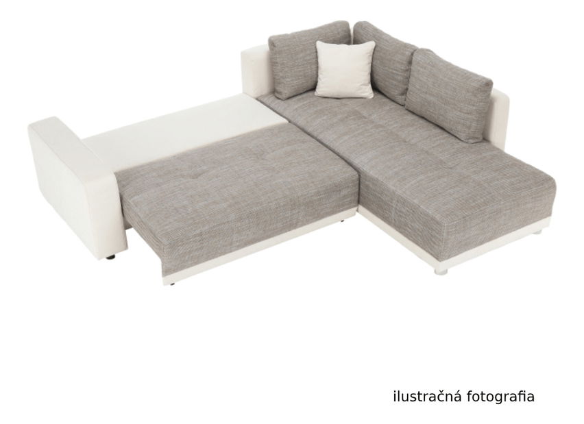 Sarokkanapé Orlan (fekete + szürke) (B)