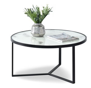 Konferenčný stolík Natol (biela + čierna)