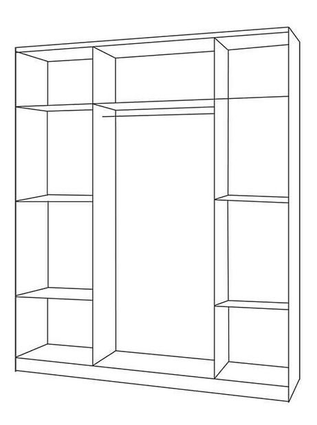 Šatníková skriňa Sigil II 3D