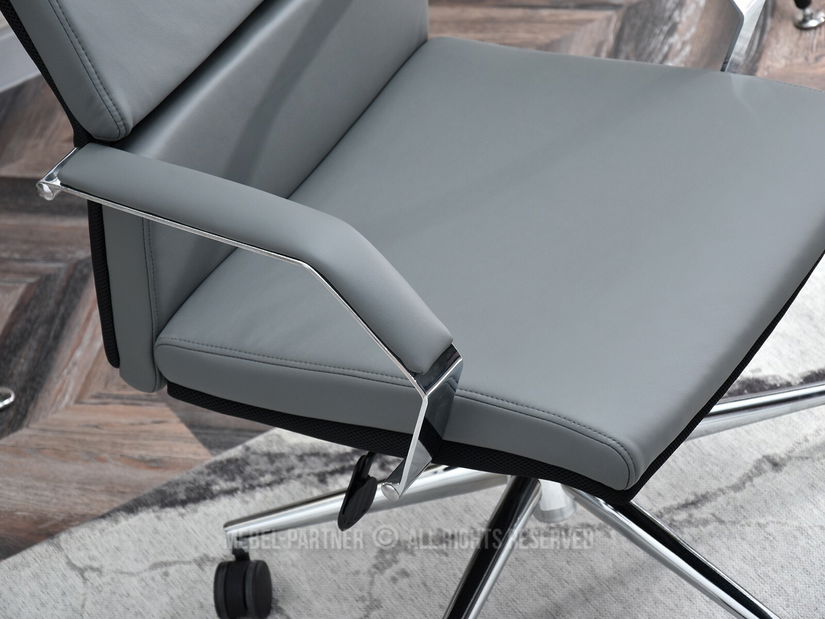 Fotel Blondie (szürke + króm)