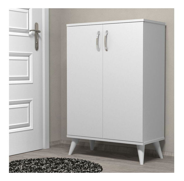 Cipőtároló (cipősszekrény) Dakiku (fehér)