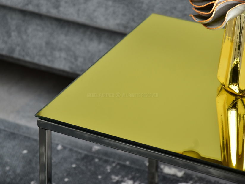 Măsuță de cafea Bella M (auriu + negru)