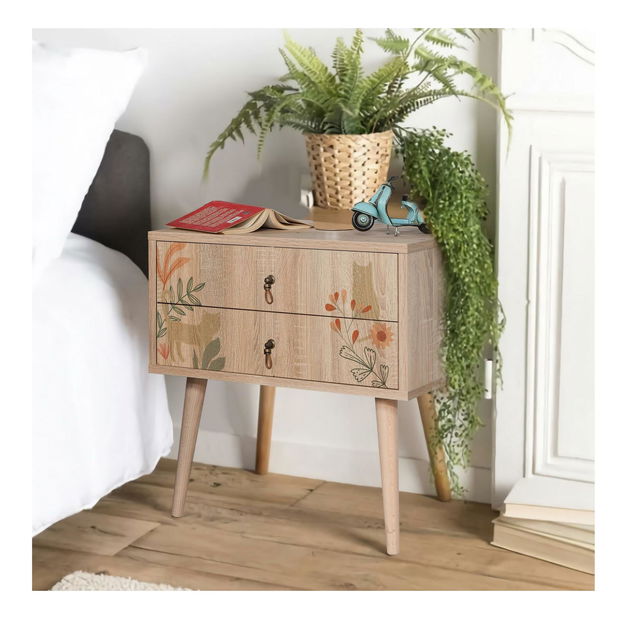 Éjjeliszekrény Tobobi 7 (többszínű)