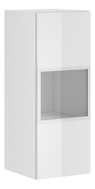 Vitrína Henry Typ 07 (biela + biely vysoký lesk) (P)