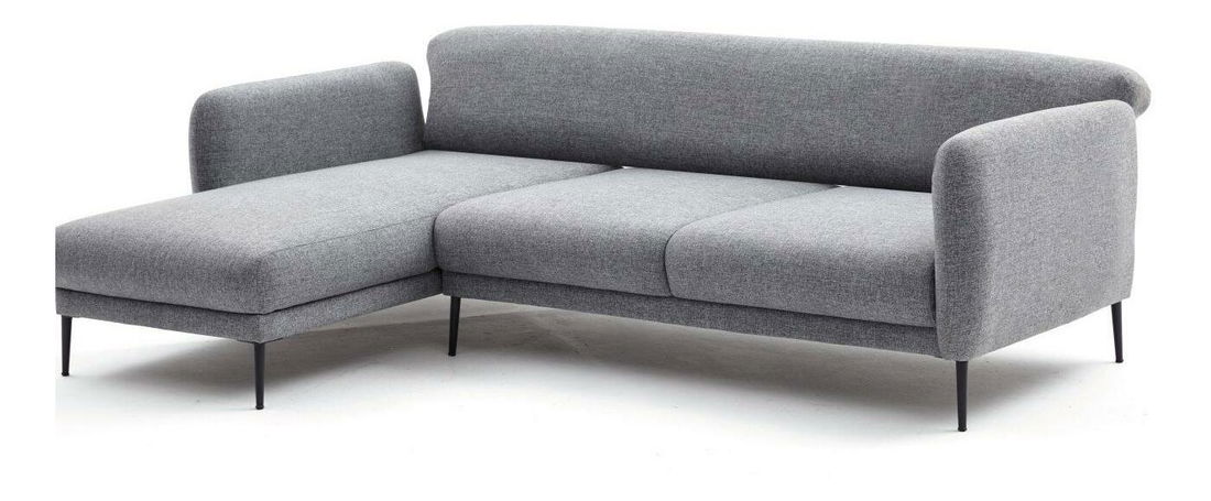 Rohová sedačka Victory (L) (sivá + čierna)