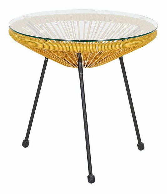 Záhradný set ALVAREZ II (žltá) (pre 2 osoby)