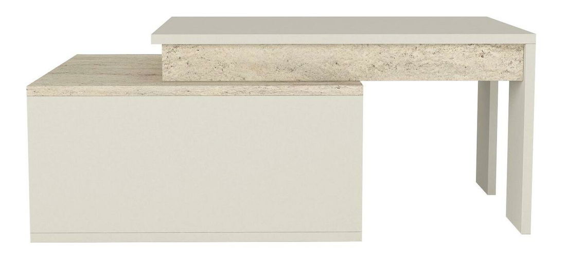 Konferenčný stolík Kolorado (travertín + piesková) 