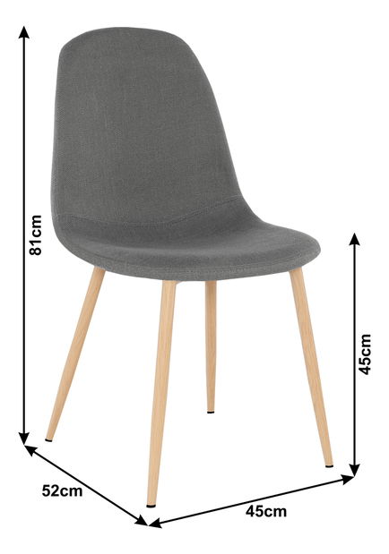 Blagovaonska stolica Laga (tamnosiva) 