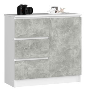 Komoda Komeito (bijela + beton)