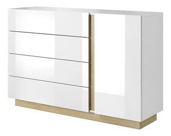 Komód Cethos D4S (fehér + tölgy grandson)