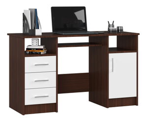 Masa PC Asegura (wenge + alb)
