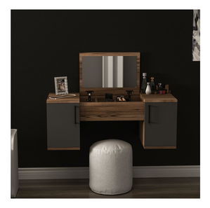 Măsuță de toaletă Nukela 5 (nuc deschis + antracit) 