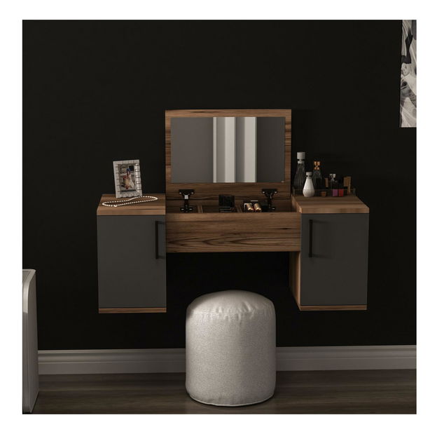 Toaletni stolić Nukela 5 (orah svijetli + antracit)