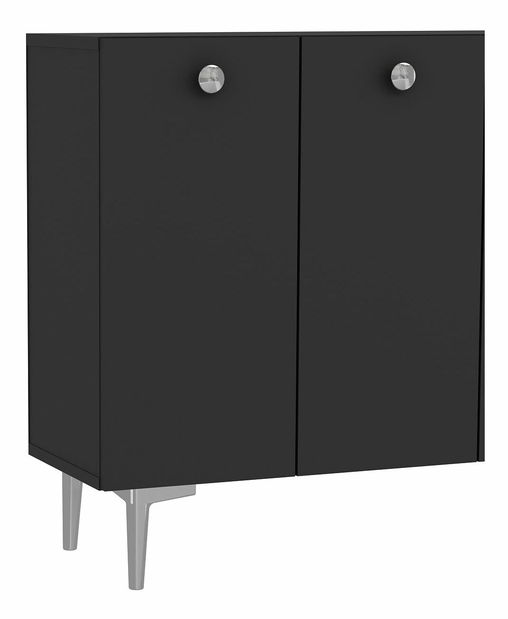 Skrinka Betia (antracit + strieborná)