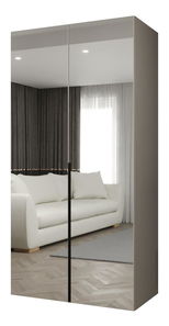 Dulap de haine 100 cm Alice 3 (Cașmir + Negru)