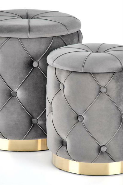 Zsámoly szett 2db. Phillis (szürke)