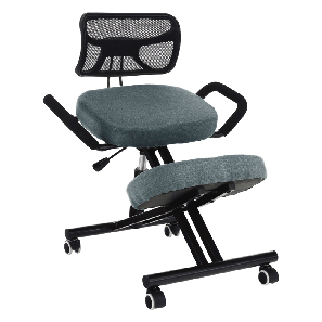 Fotoliu birou ergonomic Rusu (gri + negru)