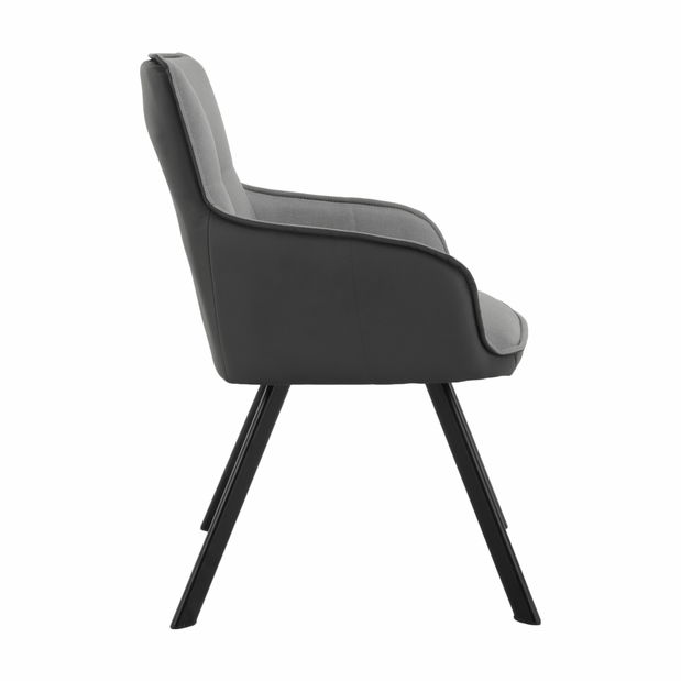 Fotel Talisman (szürke + sötétszürke + fekete)