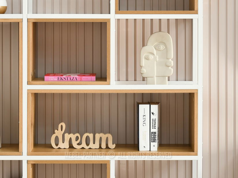 Raft Julia (stejar + alb)