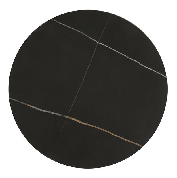 Set 2 ks. konferenčných stolíkov Fantoma (čierny mramor + zlatá)